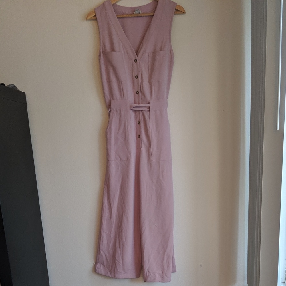 Sleeveless jumpsuit- Smoked Pink
